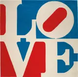 Robert Indiana, Chosen Love, 1995, Skein dyed, hand carved and hand tufted archival New Zealand woollen rug, with natural latex backing