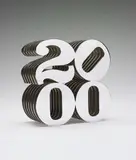 Robert Indiana, 2000, 1999, Stainless steel multiple, contained in the original grey foam box