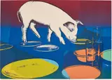 Fiesta Pig by Andy Warhol, 1979, Screenprint in colours, on Arches 88 paper, the full sheet, sold Jun 2017