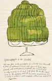 Andy Warhol, Greengages a la Warhol, from Wild Raspberries, 1959, Offset lithograph with hand-colouring in watercolour, on laid paper, the full sheet