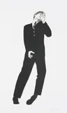Robert Longo, Men in the Cities: Study of Dave, 1993, Lithograph, on wove paper, with full margins