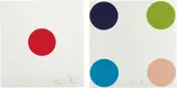 Rhodotorulic Acid; and Ammonium Sulfamate, from 40 Woodcut Spots by Damien Hirst, 2011, Two woodcuts in colours, on Somerset Textured paper, with full margins, sold Jun 2017
