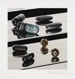 Dark Black Heaven (Nite Time) by Damien Hirst, 2012, Inkjet print in colours with glaze and foilblock, on Hahnemühle photo rag ultra smooth paper, with full margins, sold Jun 2017