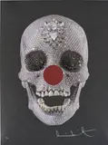 Damien Hirst, For the Love of Comic Relief, 2013, Lithograph in colours with glitter and UV glaze, on wove paper, the full sheet