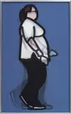 Nurse, from Walking in London 1 by Julian Opie, 2014, Lenticular acrylic panel comprised of four inkjet prints in colours, printed directly onto 20 lpi lenticular animating l, sold Jun 2017