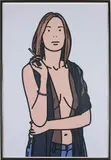 Ruth Smoking 5 by Julian Opie, 2006, Screenprint in colours, on Somerset Satin paper, the full sheet, sold Jun 2017