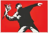 Love is in the Air by Banksy, 2003, Screenprint in colours, on wove paper, with full margins, sold Jun 2017