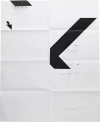 Untitled (X Poster) by Wade Guyton, 2008/2016, Epson UltraChrome inkjet print, on wove paper, the full sheet, folded (as issued), contained in the original cardboard p, sold Jun 2017