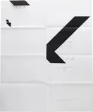Wade Guyton, Untitled (X Poster), 2008/2016, Epson UltraChrome inkjet print, on wove paper, the full sheet, folded (as issued), contained in the original cardboard portfolio box