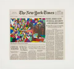 November 11 by Fred Tomaselli, 2011, Inkjet print with screenprint in colours, on wove paper, with full margins, sold Jun 2017