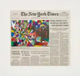 Fred Tomaselli, November 11, 2011, Inkjet print with screenprint in colours, on wove paper, with full margins