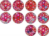 Flowerball (3D) – Papyrus; Letter to Picasso; Flowerball (3D); Hey You! Do You Feel What I Feel?; Flowerball (3D) – Turn Red!; Flowerball (3D) – Red, Pink, Blue; Groping for the Truth; Flowerball (3D) – Blue, Red; There is Nothing Eternal in this World That is Why You are Beautiful; and Comprehending the 51st Dimension by Takashi Murakami, 2013-2014, Ten offset lithographs in colours, on smooth wove paper, the full sheets, sold Jun 2017