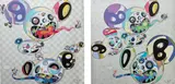 Parallel Universe; and Spiral by Takashi Murakami, 2014, Two offset lithographs in colours, on smooth wove paper, the full sheets, sold Jun 2017