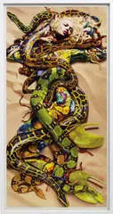 Nick Knight, Alexander McQueen, Snakes, 2009, Hand-coated pigment print, flush-mounted