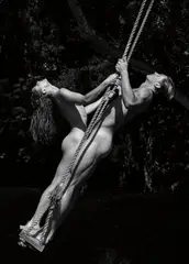 Bruce Weber, Ric and Natalie, Villa Tejas, Montecito, California, 1988, Gelatin silver print, printed 2017, flush-mounted