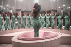 Juno Calypso, A Dream in Green from The Honeymoon Suite, 2015, Archival pigment print, flush-mounted