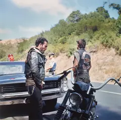 Hunter S. Thompson, Hell's Angels, Traffic Stop C, circa 1960s, Chromogenic print, printed 2006, flush-mounted