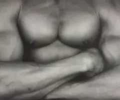 Chest by Robert Mapplethorpe, 1987, Gelatin silver print, flush-mounted, sold May 2017