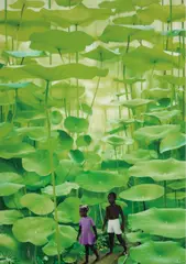 Ruud van Empel, Boy & Girl, 2008, Dye destruction print, face-mounted to Plexiglas and flush-mounted