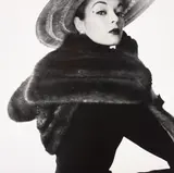 Dior Fur Scarf (Jean Patchett), New York by Irving Penn, 1950-1951, Selenium toned gelatin silver print, printed 1990, sold Nov 2017