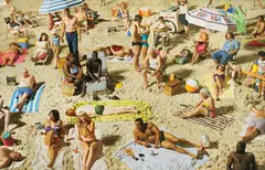 Crowd #3 (Pelican Beach) by Alex Prager, 2013, Archival pigment print, flush-mounted, sold Nov 2017