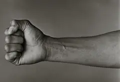 John Stewart, Muhammad Ali, "Fist & Arm", Chicago, 1977, Gelatin silver print, printed 2008, flush-mounted
