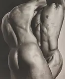 Wrestling Torsos, Hollywood by Herb Ritts, 1987, Platinum print, sold Nov 2017