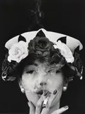 William Klein, Hat + 5 Roses, Paris (Vogue), 1956, Gelatin silver print, printed later