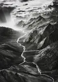 The Eastern Part of the Brooks Range, Arctic National Wildlife Refuge, Alaska, USA by Sebastião Salgado, 2009, Gelatin silver print, printed later, offered Nov 2017