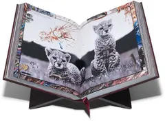 Peter Beard, Peter Beard, New York: Taschen, 2006. Hardcover book contained within a maroon clamshell box, accompanied by a second Taschen volume and presented within a wooden box with wooden book stand