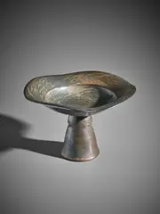 'Quasar' footed cup by Pierre Bayle, 1983, Earthenware, terra sigillata technique, offered Apr 2017