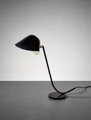 'Antony' table lamp by Serge Mouille, circa 1955, Painted aluminium, painted tubular steel, brass, sold Apr 2017