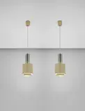 Pair of ceiling lights by Gino Sarfatti, circa 1958, Painted and chromium-plated aluminium, offered Apr 2017