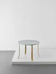 Paolo Buffa, Side table, 1940s, Cipollino marble, brass