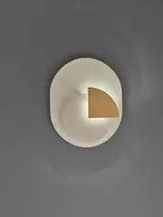 Pia Guidetti Crippa, Rare 'Quadro luminoso' wall light, circa 1967, Painted aluminium, tubular brass, brass