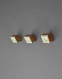 Set of three wall lights, model no. 2140 by Fontana Arte, circa 1960, Opaque glass, brass, sold Apr 2017