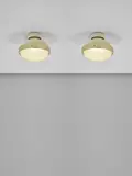 Gino Sarfatti, Pair of ceiling lights, model no. 3027