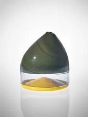 Thomas Stearns, Rare 'Cappello del Doge' vase, circa 1962, Doppio incalmo coloured and clear glass