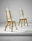 Carlo Mollino, Pair of chairs, designed for the conference room, Lattes Publishing House, Turin
