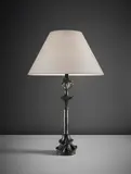 ‘Tête de femme’ table lamp by Alberto Giacometti, designed 1937, later cast, Patinated bronze, paper shade, sold Apr 2017