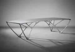 Joris Laarman, Important 'Bridge' table, 2010, Aluminium, tungsten carbide