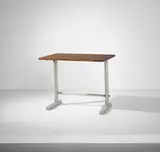 Jean Prouvé, 'Cité' table, circa 1953, Painted bent sheet steel, painted tubular steel, oak