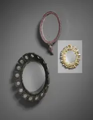 ‘Gerbera’ mirror by Line Vautrin, circa 1955, Talosel resin, coloured mirrored glass, convex mirrored glass, sold Sep 2017