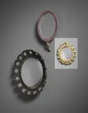 ‘Gerbera’ mirror by Line Vautrin, circa 1955, Talosel resin, coloured mirrored glass, convex mirrored glass, sold Sep 2017