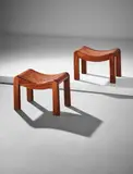 Pierre Chareau, Pair of stools, model no. SN1