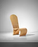 Herbert von Thaden, Adjustable easy chair, circa 1947, Birch-veneered plywood, steel, aluminium