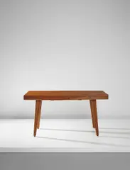Centre table by Gio Ponti, circa 1940, Walnut, walnut-veneered wood, sold Sep 2017