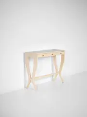 Console by Gio Ponti, circa 1940, Painted wood, brass, glass, sold Sep 2017