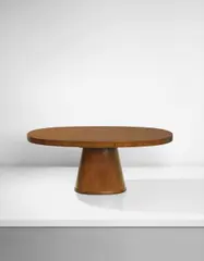Rare dining table by Paolo Buffa, circa 1949, Teak, teak-veneered wood, birch marquetry, sold Sep 2017