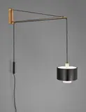Gaetano Scolari, Adjustable wall light, circa 1959, Painted aluminium, painted steel, tubular brass, brass, lead counterweight, cord